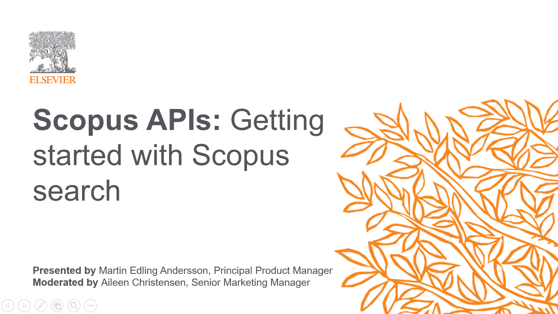 Register: Getting started with Scopus search